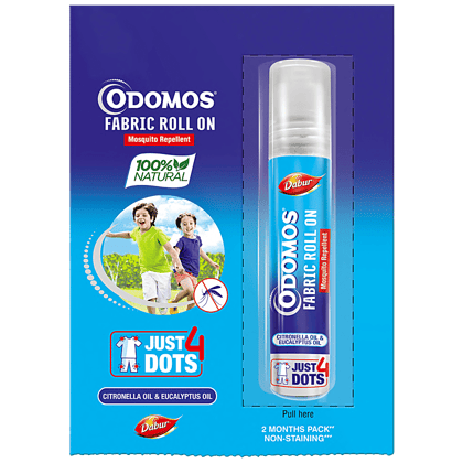 Odomos Mosquito Repellent - Fabric Roll-On, 8 Ml