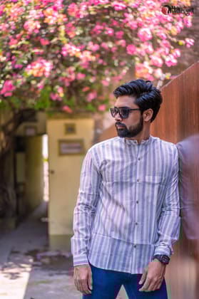 Pure Cotton Maslin Shirt-L
