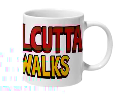 Multicolor Calcutta Walks Ceramic Mug