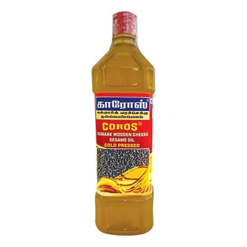 Coros (Wooden Chekku-Cold Pressed)  Sesame Oil 1 Ltr