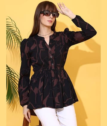 Sheetal associates Women's Crepe Regular Top ( Black )