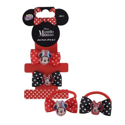 Li'l Diva Minnie Mouse Hair Bands Pack of 2 Li'l Diva Minnie Mouse Hair Bands Pack of 2