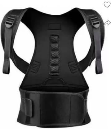 Fitgo Posture Corrector Belt For Men And Women Back Support Belt for Back Pain (Pack of 1)