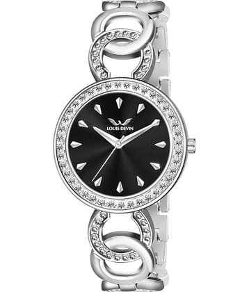LOUIS DEVIN Silver Metal Analog Womens Watch