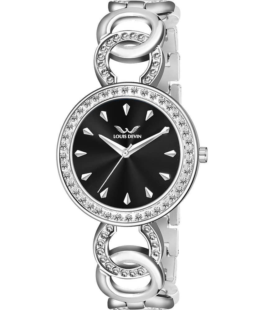 LOUIS DEVIN Silver Metal Analog Womens Watch