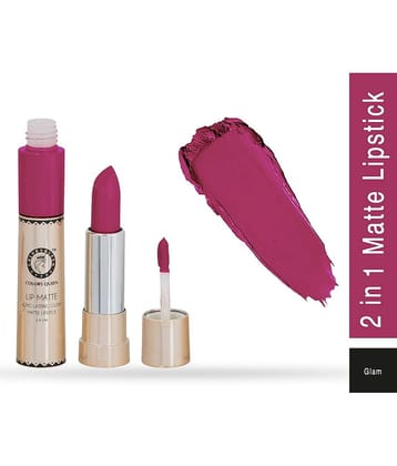 Colors Queen 2 in 1 Matte Finish Water Proof Lipstick Shimmer Maroon (Shade - 40)
