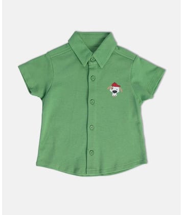 MINI KLUB Pack of 1 Baby Boys Cotton Shirt ( Green )