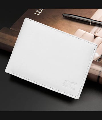 Dezire Crafts PU Embellished Men's Regular Wallet With 7 Slots For Card ( White , Pack of 1 )