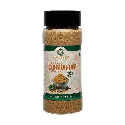 Organic Coriander/ Dhania Powder - 100 g  I Vegan I Buy Online Now (Weight - 100g) by green blossom agritech ventures private limited