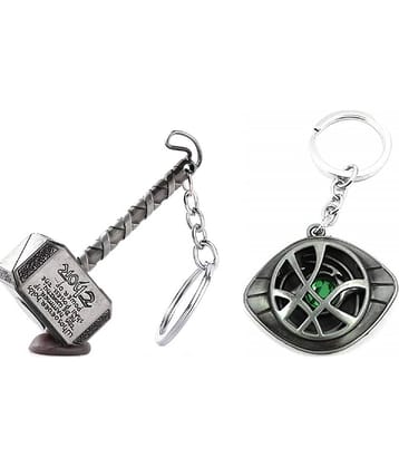 ZYZTA - Multicolor Men's Decorative Keychain ( Pack of 2 )
