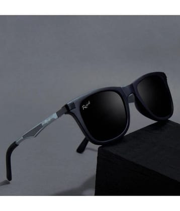 RESIST EYEWEAR Black Rectangular Sunglasses ( Pack of 1 ) - Medium