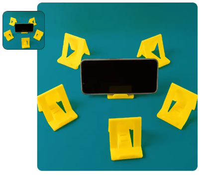 Adjustable Foldable Plastic Mobile Phone Stand (6 Pc / Mix Color)