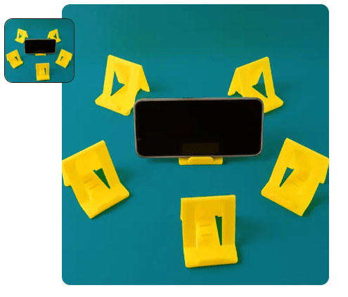 Adjustable Foldable Plastic Mobile Phone Stand (6 Pc / Mix Color)