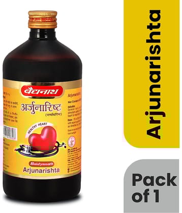 Baidyanath Arjunarishta 450ml for Healthy Heart and Digestion, helps to maintains Blood pressure