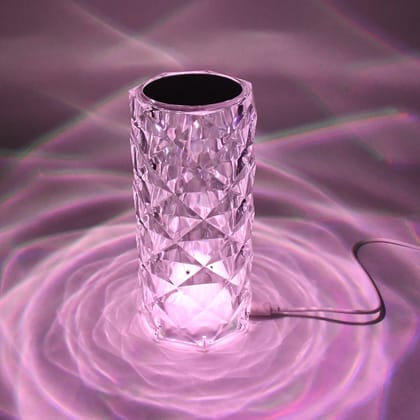Crystal LED Touch Table Lamp with Remote Control
