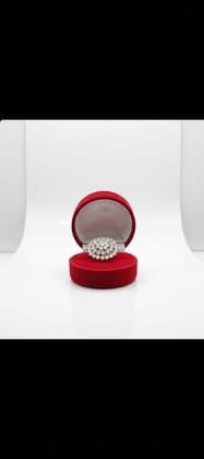 Crystal Cluster Statement Ring (Silver, Free Size) | Sparkling Crystal Stones | Party & Wedding Wear