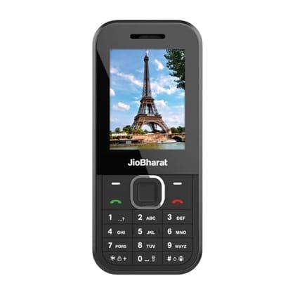Jio JioBharat B2 4G Keypad Phone with JioTV, JioCinema, JioSoundPay, JioSaavn, JioPay (UPI), JioChat, JioPhotos Powerful 2000mAh Battery, LED Torch, Digital Camera | Black | Locked Network