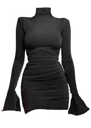 Bratz Ruched Dress-XXS / Black