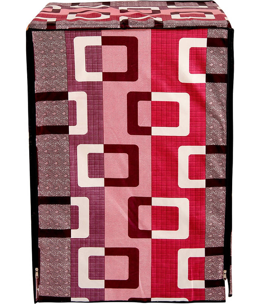 CASA FURNISHING Front Load Washing Machine Cover Compatiable For 7 kg - Pink
