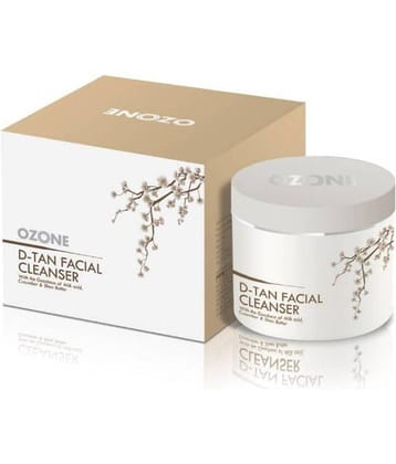 Ozone D-Tan Facial Cleanser, Enriched with Cucumber, Shea Butter & Milk For Men & Women, 250gm