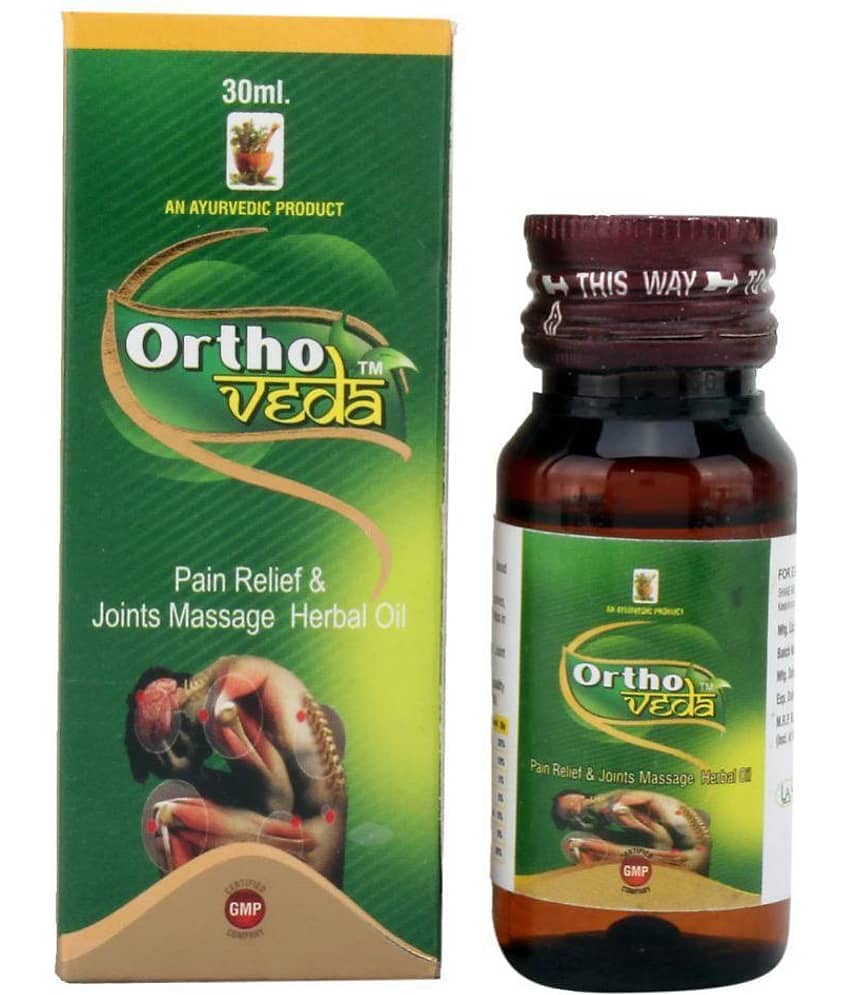 La Nutraceuticals Ortho Veda Ayurvedic Pain Relief Oil 30ml (Pack of 3)| Instant Relief for Joint, Knee, Back & Muscle Pain Fast-Acting Herbal Formula
