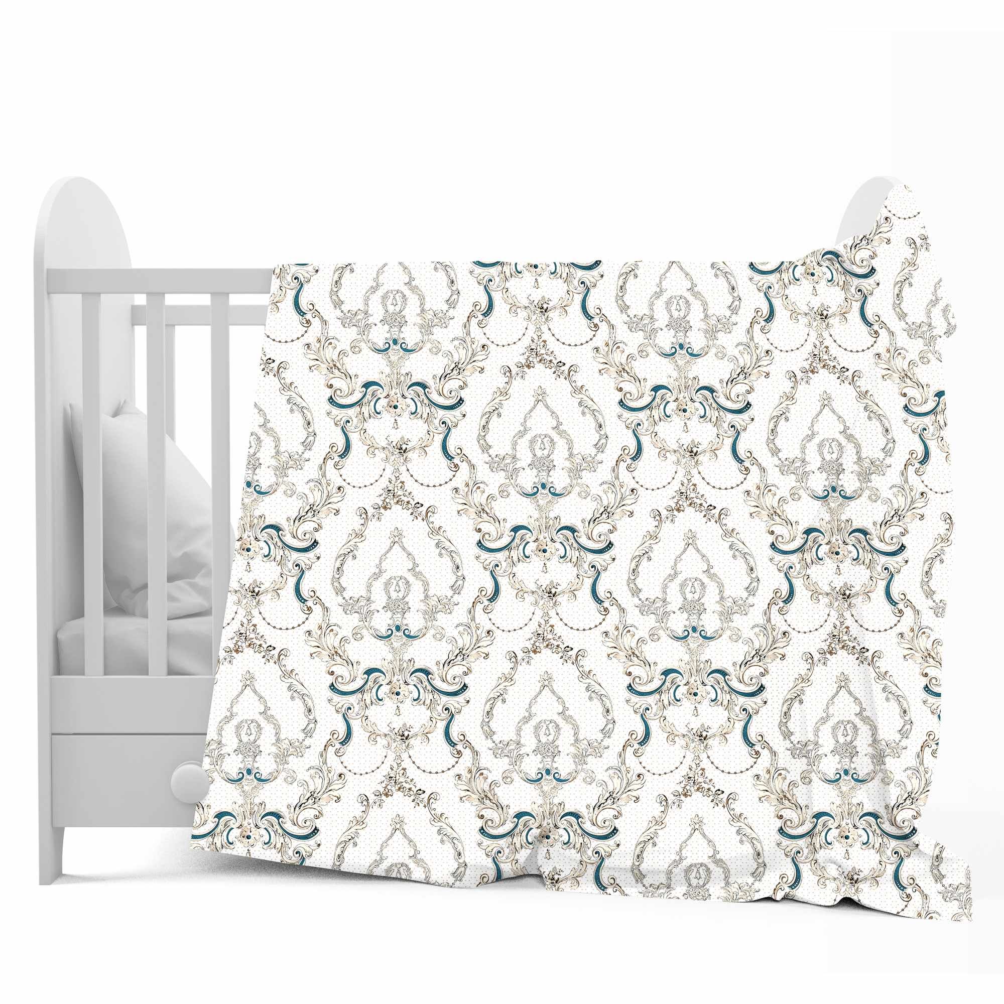 Kalamkari Beige for 0-3 Years Soft Baby Single Bed AC Blanket for Kids-Kids / Beige and Brown / GI1155