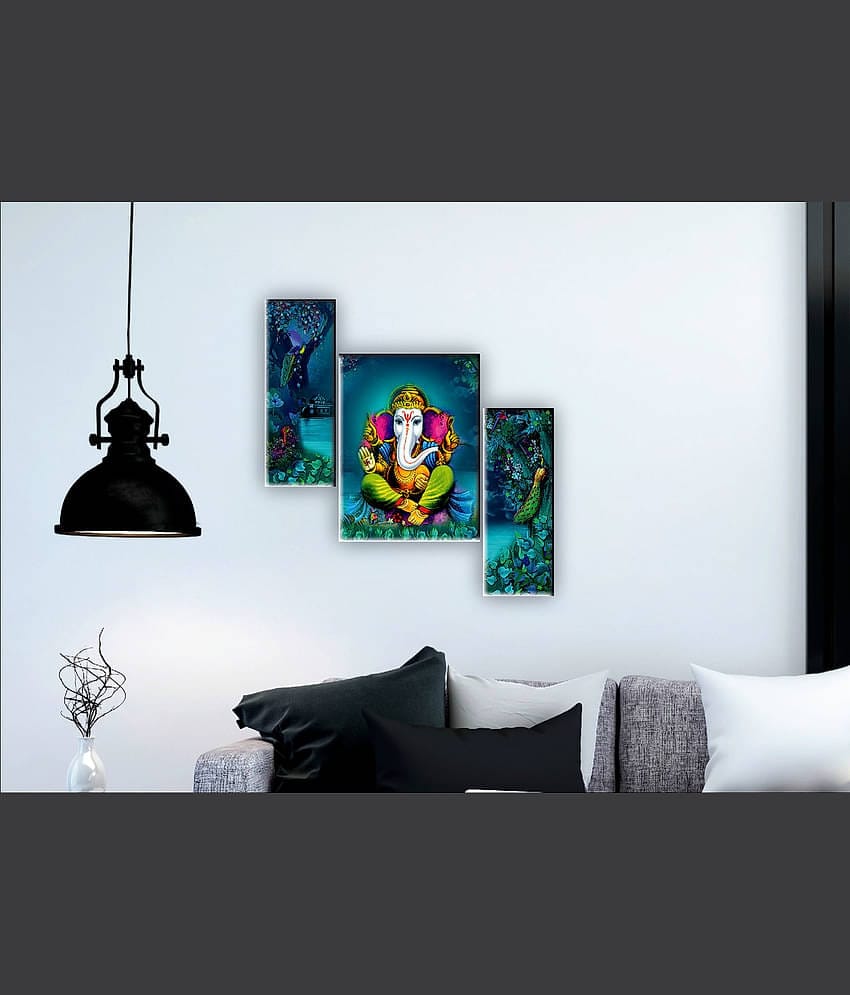 Saf Ganesha modern art MDF Painting Without Frame