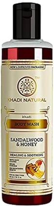 Khadi Natural Herbal Sandalwood & Honey Body Wash, 210 ml Khadi Natural Herbal Sandalwood & Honey Body Wash, 210 ml