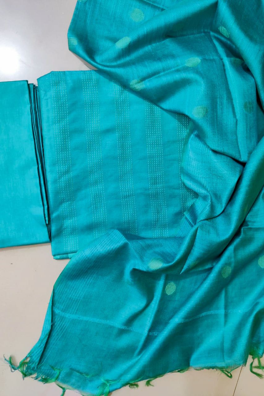 Katan Staple Soft Silk Dress Material (Unstitched)