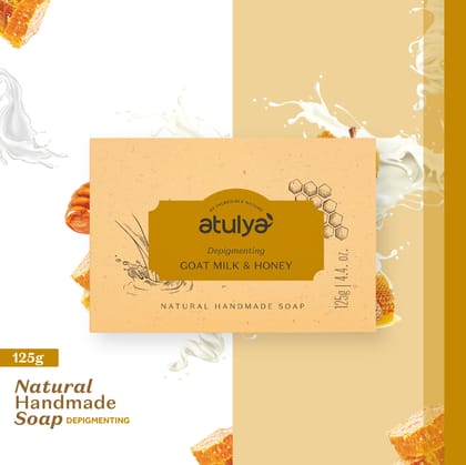 Atulya Goat Milk & Honey Soap For Reducing Pigmentation - 125g
