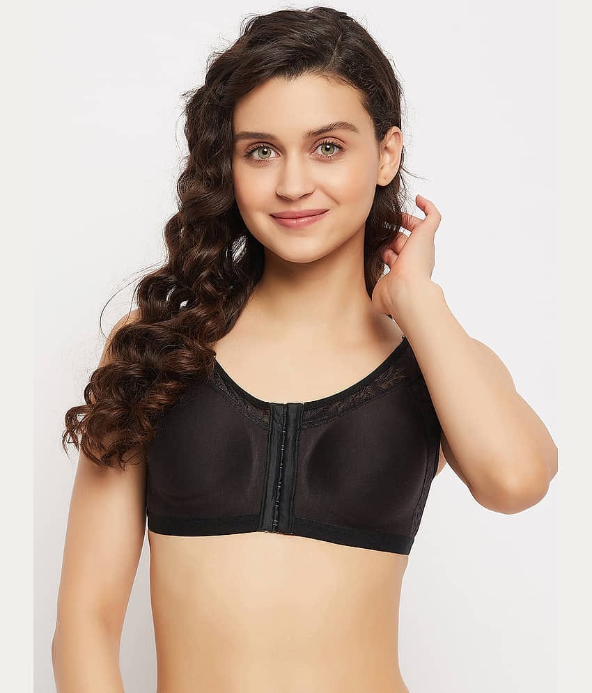 Clovia Cotton Lightly Padded Women's Everyday Bra ( Black )