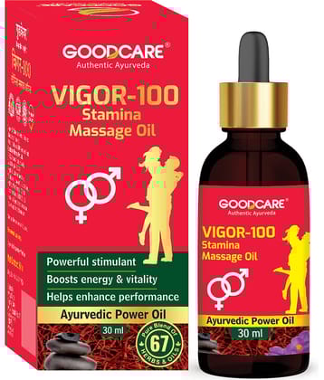 Goodcare Vigor-100 Oil, Ayurvedic Stamina & Vitality Booster for Men 30ml