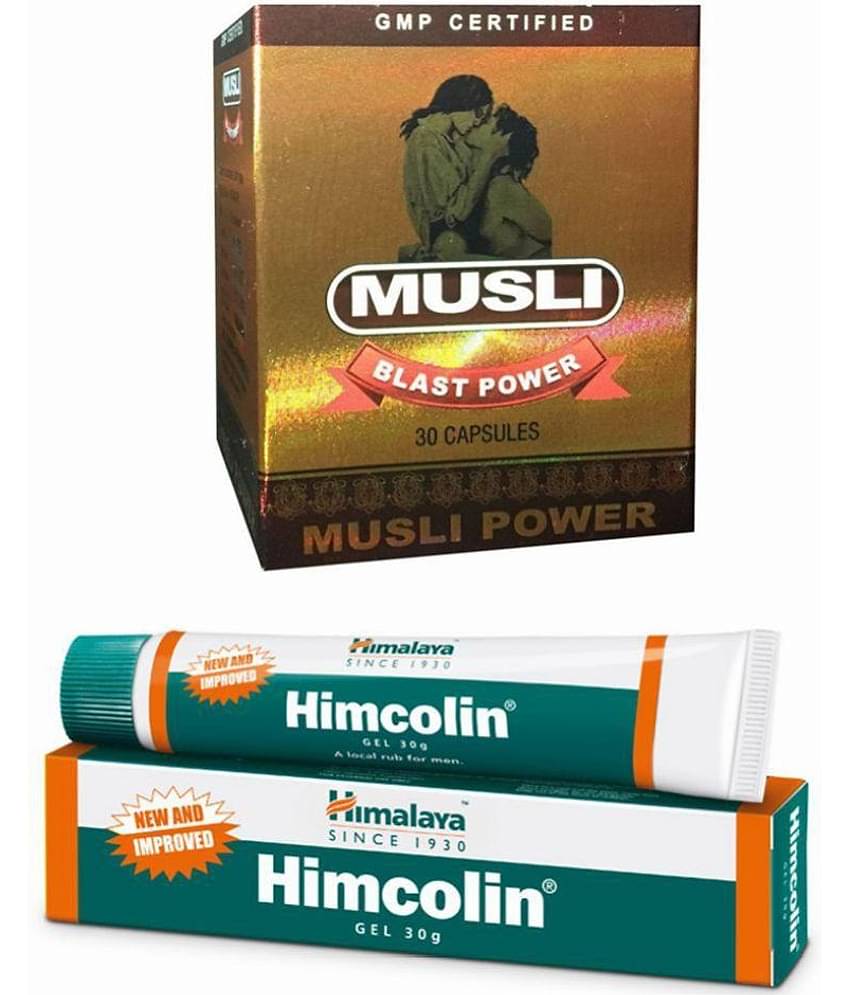 Ayurveda Cure Himalaya Himcolin 30gm Gel & Musli Blast Power Capsule 30 no.s