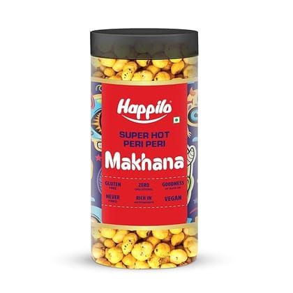 Happilo Makhana Superhot Peri Peri Jar 80g - Pack of 24