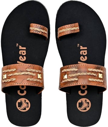 Cozy Wear - Brown Men's Leather Slipper