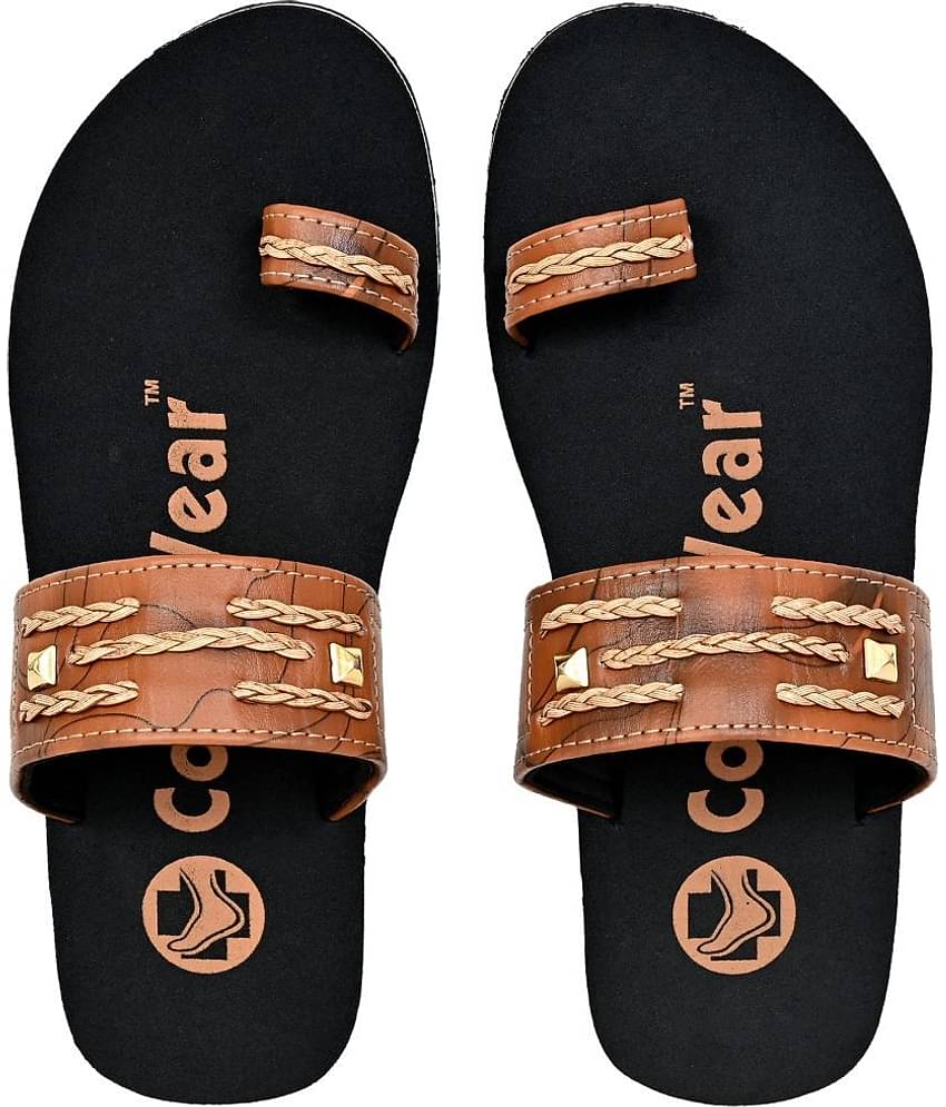Cozy Wear - Brown Men's Leather Slipper