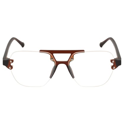 TERRY & CO | Zero Power Blue Cut Eyeglasses | Anti-Glare, UV Protection, Lightweight | For Gaming & Computer Use | Unisex | BROWN