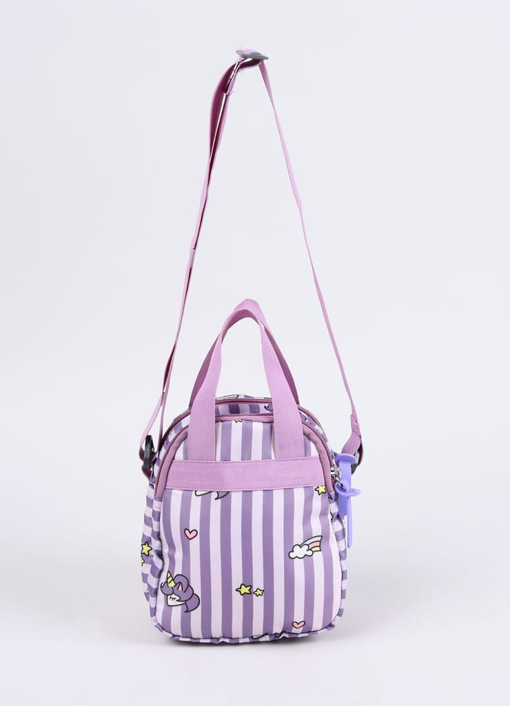 PB Pearlbags Soft Crossbody Shoulder Or Hand Bag or Sling bag Water Resistant Anti Fall Stationery Storage Bag Handbag Clutch Bag Sweet Birthday Gift For 5-10 Years Children Students Girls