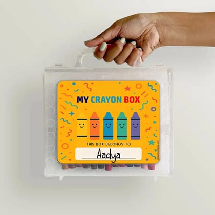 Return Gift- Personalised Colouring Book with Custom Faber-Castell Crayon Box-Crayon Box Only