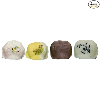 BANGLARMISTI Fusion Talsas Sandesh Pack Fusion Bengali Sweets, Chocolate, Two-in-one, Blackcurrent, Butterscotch(8 Pcs Each) Soft, Norompak,Different Taste Flavour,