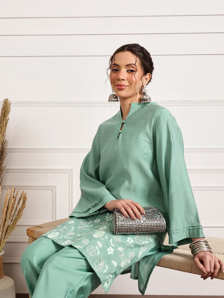 Sea Olive Festival Kurta Set - Kurtas & Kurta Sets | Buy online on ZillyBuy