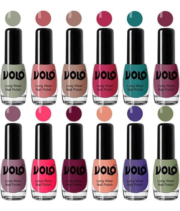 VOLO Best Affordable FullYear Collection Nail Polish Combo 12 Pcs Multi Glossy 60 mL