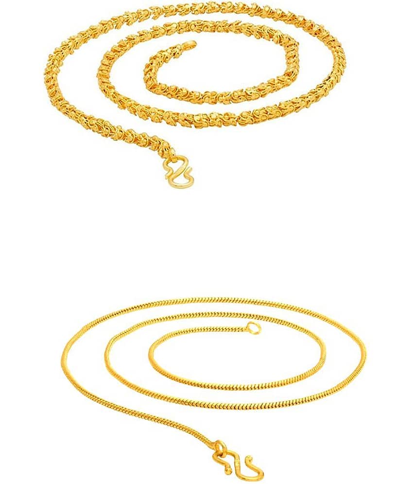 KRIMO Gold Plated Chain ( Set of 1 )
