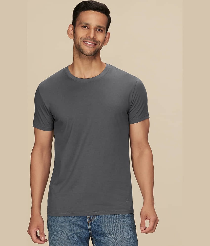 XYXX Pack of 1 Cotton Regular Fit Men's T-Shirt ( Grey )