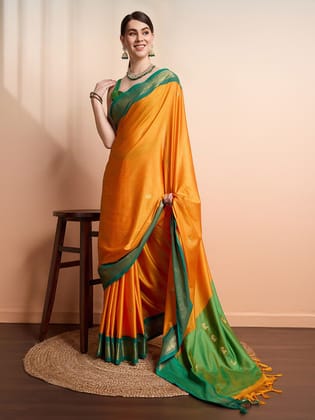 Trending Pathani Kanjivaram Silk Woven Saree