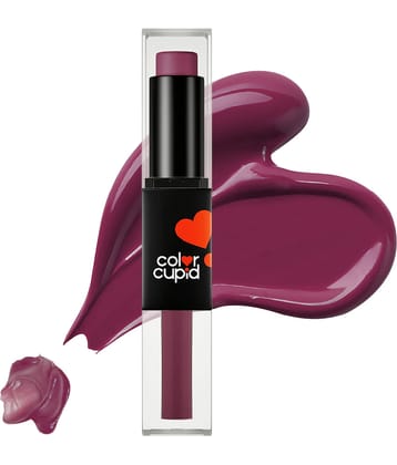 Color Cupid Lip Duo Balm + Liquid Lipstick, Plum Bite, Long Stay, Matte Finish, 6.6 G