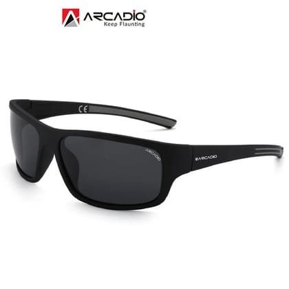 Arcadio Raider Sporty AR-PTE2115 C1 Sunglass Black