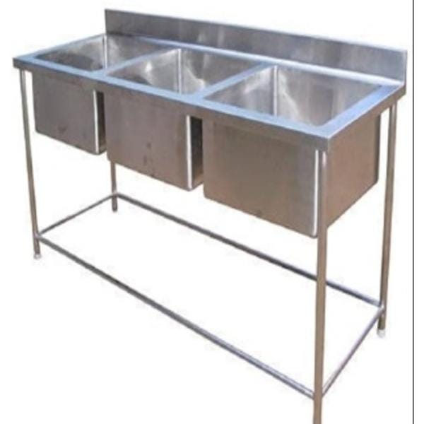 SS Three Sink Unit