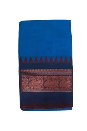 Women’s Cotton Chettinad Saree Without Blouse Piece | Traditional Handwoven Striped Saree
