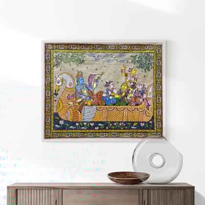 Nabakeli Patta Tussar Painting Nabakeli Patta Tussar Painting